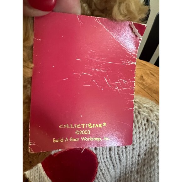 Build-A-Bear Centennial Teddy Bear V With Heart Sweater & Fringe Skirt Collectib - Picture 4 of 10